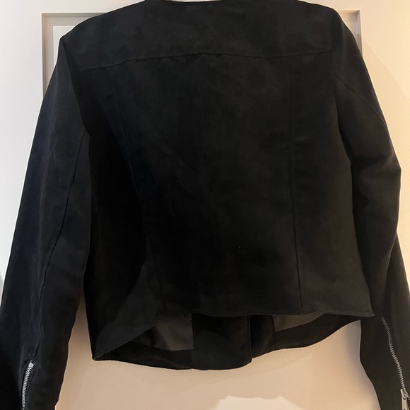 H&M faux suede moto jacket - Picture 2 of 5